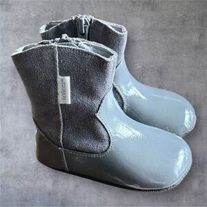 Robeez Mini Shoez Clementine Leather Upper Boots - New In Box